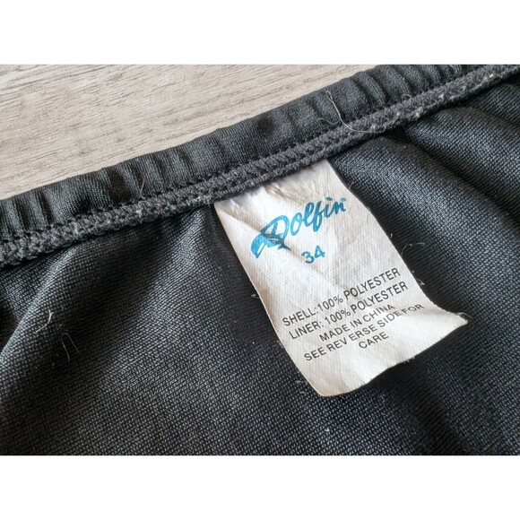 Dolfin Racer Swim Brief - Black with Red Side Panels - Men's Athletic Swimwear - Picture 3 of 5